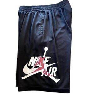Jordan NIKE Youth Boys Mesh Shorts (2 pair) Black and Gray SIZE XLY